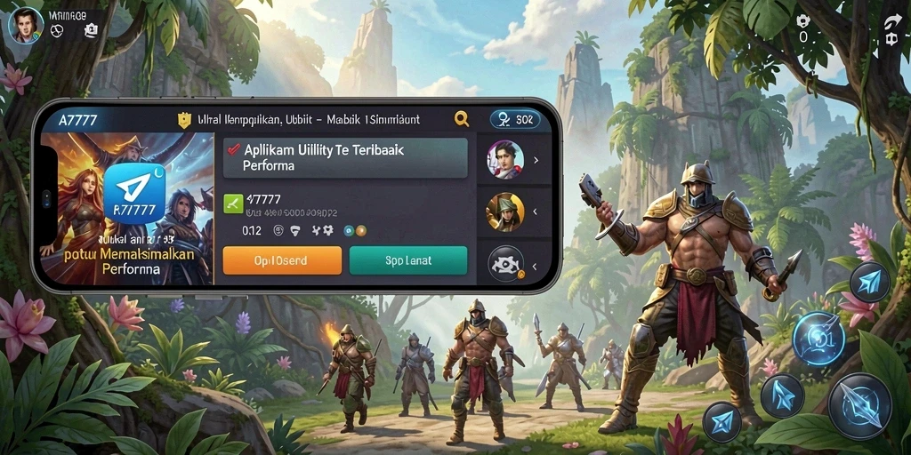 Screenshot utama A7777 menampilkan antarmuka aplikasi Utility yang intuitif.