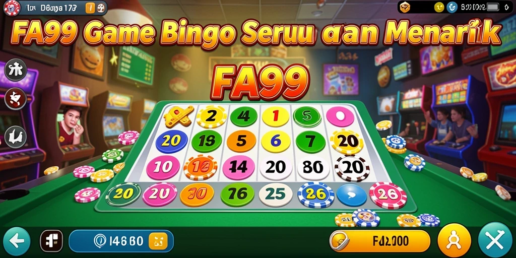 Tampilan permainan Bingo yang menarik dan interaktif di FA99.