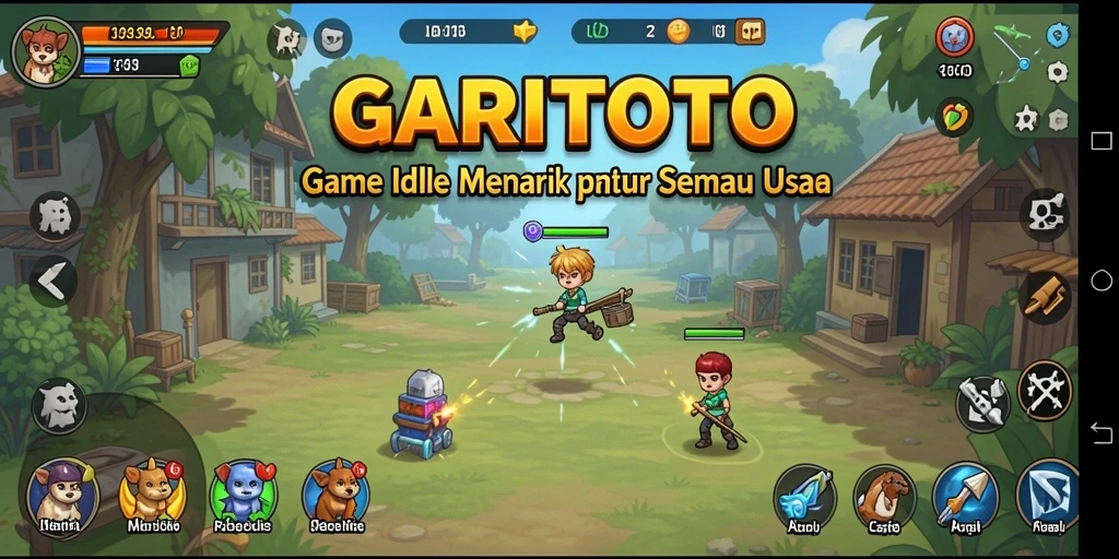 Tampilan gameplay GARITOTO yang memukau dan interaktif dalam kategori Idle.