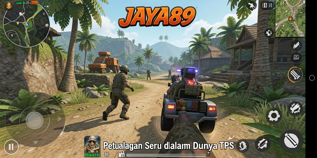 Tampilan gameplay mendebarkan di JAYA89 dengan pertempuran seru.