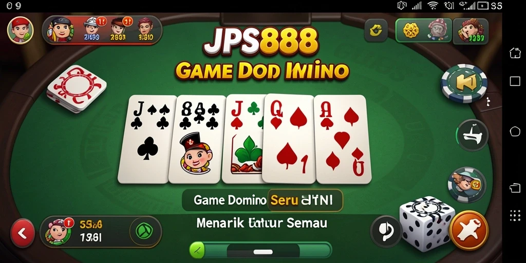 Tampilan gamplay menarik dari JPS888 yang memberikan pengalaman bermain domino yang seru.