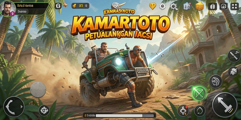 Gameplay KAMARTOTO yang penuh aksi dan intens.