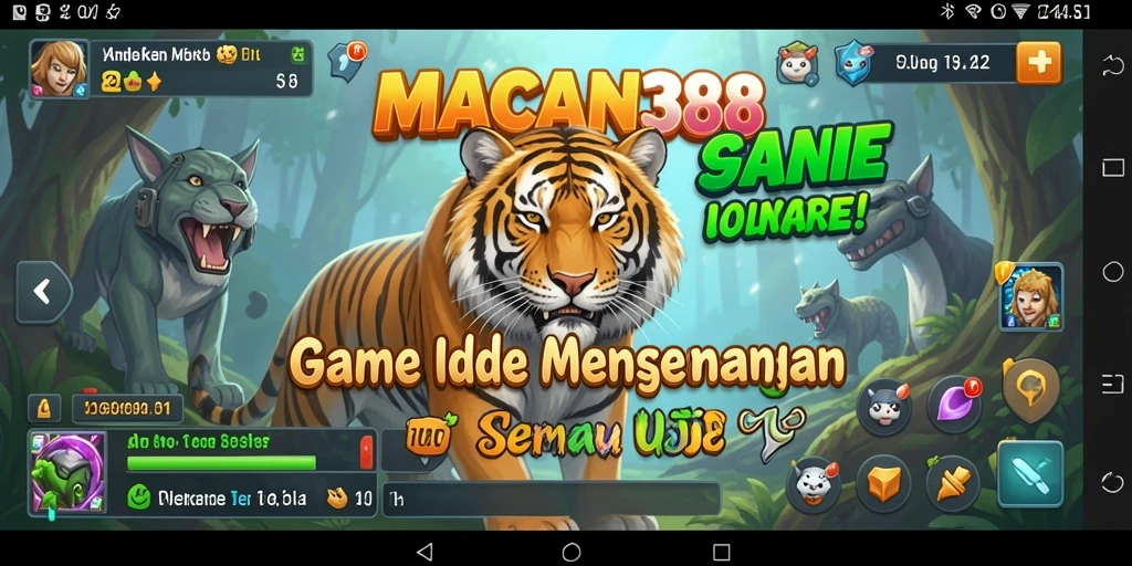 Screenshot gameplay menunjukkan karakter yang sedang bertarung dalam mode Idle.