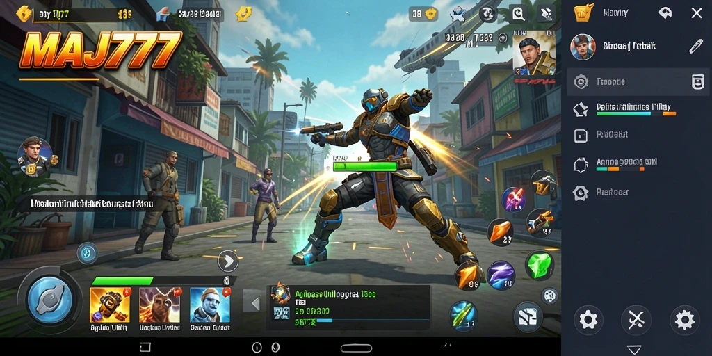 Screenshot utama MAJ777 menampilkan antarmuka pembersihan dan pengelolaan aplikasi.