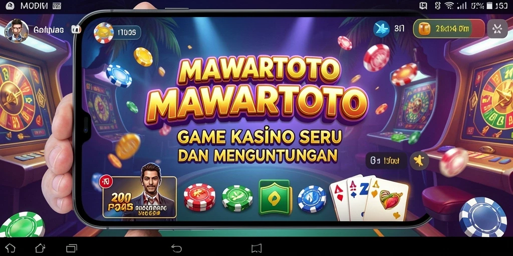 Screenshot gameplay <strong>MAWARTOTO</strong> yang menampilkan momen seru bermain kasino.
