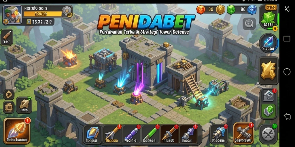 Gambar menakjubkan dari gameplay Tower Defense PENIDABET.