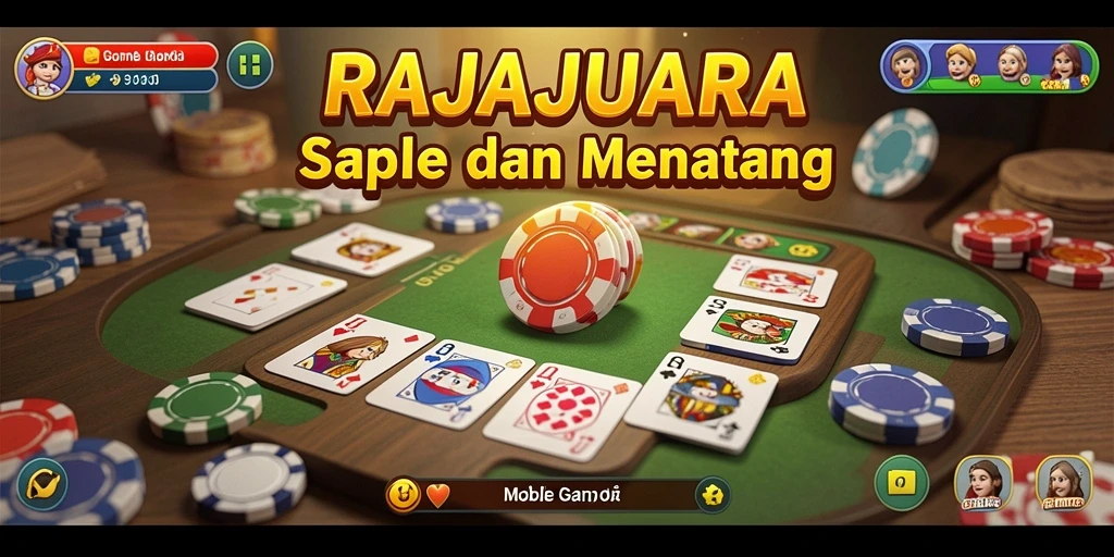 Tampilan menarik dari gameplay Gaple di RAJAJUARA