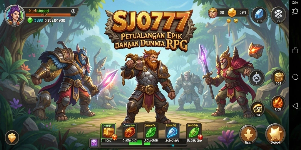 Tampilan menarik dari gameplay RPG di SJO777.